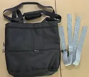 Hiolpen Yoga Mat Bag for Women - Large Caryall Shoulder Tote for Gym, Yoga, Pilates, Office, Travel, Weekender Bag-Black Grey