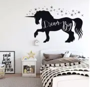 Unicorn Wall Decal Wall Sticker Custom Wall Art Decal 11.5x17 Free Shipping Sale
