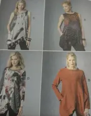 Sewing Pattern - Butterick - New/Unopen - Ladies tunic - Size L, XL, XXL