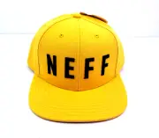 Neff Varsity Adult Mens One Size Gold Yellow Adjustable Snapback Cap Hat