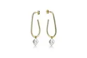 Celestial Glow Stainless Steel Earrings - 2 cm