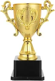 TOVINANNA Kids Football Trophies Golden Trophy Award Golden Trophy for Game Home Accents Decor Basketball Trophy for Kids Bulk Kids Prizes Toys Child Small Trophy Mini Plastic