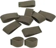 LOORGVEL 10 Pcs Elastic Belt Keepers Durable Canvas Strap Organizer for Belts and Backpack Straps Comfortable Twill Design No More Sagging Reliable Webbing Holders