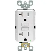 20 Amp 125-Volt Duplex Smartest Self-Test Smartlockpro Tamper Resistant GFCI Out