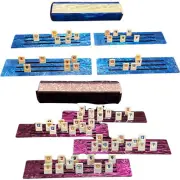 Ready Covers Lucite Rumikub Premium Set - Tiles, Holders and Storage Acrylic Box
