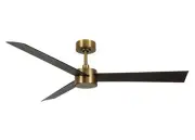 Energy saving Ceiling Fan Remote Control Climate Brass 132cm Dc Fan Soft