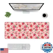 Strawberry Mouse Pad XL Large Mousepad Non Slip Rubber Base Desk Mat for Lapt