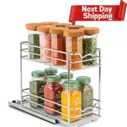 Spice Rack Organizer for Cabinet Heavy Duty - Pull Out Spice Rack - Lifetime ...
