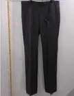 Brooks Brothers Womens Gray Wool Flat Front Straight Leg Dress Pants Size 8