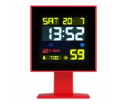 Newgate Monolith Lcd Alarm Clock Fire Engine Red