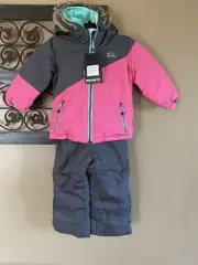 SMONTY Girls Two Piece Water Resistant Snowsuit Size 3-4Y