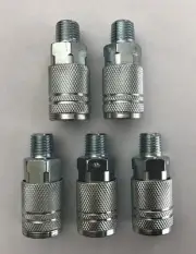 C21 Coupler, 1/4" NPT Male Quick Type C Coupler - Pack of 5