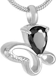 DOTUIARG Pet Remembrance Necklace Crystal Butterfly Cremation Urn Pendant Memorial Jewelry for Ashes