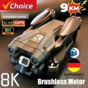 GPS Drone Brushless 8K HD Dual Camera Optical Flow Obstacle Avoidance Foldable