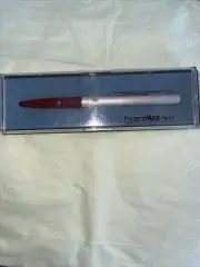 Vintage Erase-Mate TW200 Pen Silver & red 1978 made in USA