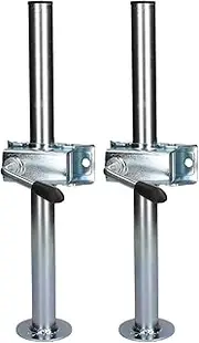2 Pack 34mm Prop Drop Stand 460mm Long for Trailer Jockey Leg & Clamp