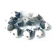 LED Christmas Halloween Scary Owl String Lights for Home Bar Patio Indoor Outdoor Wedding Decoration - GRAY