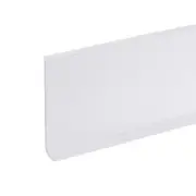 20ft x 4" Baseboard Trim Peel and Stick Wall Flexible Molding Trim White