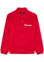 Nahmias Miracle Academy Embroidered Silk-satin Jacket - Red - XL XL
