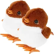 ERINGOGO 2pcs Clockwork Sparrow Interactive Wind Up Animal Plaything for Present for Parties and Special Occasions and Engaging Design