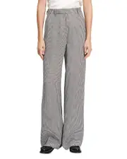 Theory Houndstooth High Waist Straight Pants 14