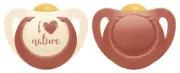NUK: For Nature Latex Soother - 6-18 Months Red (2 Pack)