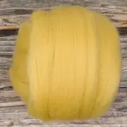 Corriedale Top (Dyed Catkin) 100g Wool Roving Spinning Fibre Felting Yellow
