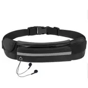 Unisex Running Fits Mobile Phone Holder Jogging Sports Waist Bag Black Waist Packs & Bags