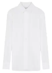 16 Arlington Teverdi Cotton-poplin Shirt - White - 8 (UK8 / S) 8 (UK8 / S)