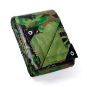 Lightweight Camo Tarp Camouflage Tarps Waterproof 16x20 Feet Poly Cover 6mil