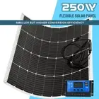 12V 250W Flexible Solar Panel Kit Mono 10A Controller Camping RV Battery Charge