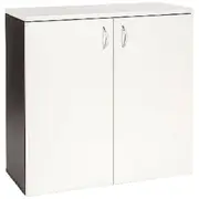 Velocity 900mm Storage Cupboard White and Ironstone