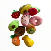 10 pc Squeaky Dog Chew Toy Animal Bundle Interactive Teething USA SELLER