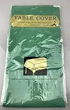 3pack Plastic Table Cloth Colour Rectangle Cover for Wedding Birthday Xmas Party 137x274cm More Than 20 Colors (Green)