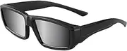 1/2 eclipse glasses - uv blocking viewing eyeglasses, photovoltaic covering observation opticals | direct sun viewing goggles, my.opia solar shadowing shades for outdoor safety, black, abs