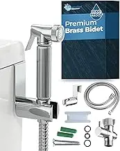 All Metal Handheld Bidet Sprayer for Toilet - Chrome - Attachment With 59" Hose & Leak-Proof T-Valve - Muslim Shower - Jet Spray