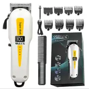 NNEOBA Professional USB Rechargeable Hair Clipper LCD Display Yellow