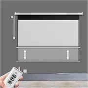 for Home Theater Cinema Indoor Outdoor Backyard Pa 60-84 Inch 16:9 Electric Motorized Drop-Down Projection Screen with 12V Trigger Remote Control for Home Theater(GFG 60 inch)