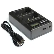 USB Battery Dual Charger for Nikon EN-EL3e D50 D70 D70s D80 D90 D100 D200 D300 D300s D700 Camera