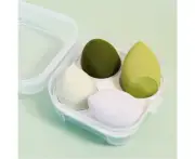 4PCS One Set Value Makeup Foundation Blender Sponge Puff Cosmetic Beauty Eggs...