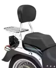Cobra Chrome Tubular Sissy Bar Luggage Rack Honda Shadow VLX 600 99-07