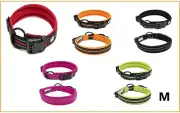 Adjustable Nylon Dog Collar Mesh Padded 3M Scotchlite Reflective Material M
