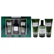 Geoffrey Beene Grey Flannel For Men 3 Pc Gift Set 4oz EDT Spray, 3.4oz After Shave Lotion, 3.4oz Hair and Body Wash