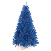 Dark Blue PVC Christmas Tree 5FT 1.5M Shining Lush 450 Tips Metal Stand Xmas