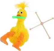 INOOMP Cute Plush Marionette Duck Puppet Interactive Pull String Toy for Boys and Girls Soft Stuffed Animal Toy for Play and Decor