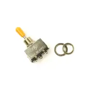 3 Way Toggle Switch Pickup Selector For Electric Guitar , Box Style /Orange Tip
