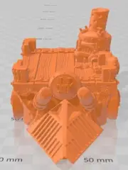 Hellfoot's Chariot - Dwarven Clan - Pathfinder - Dungeons & Dragons -RPG- Tablet