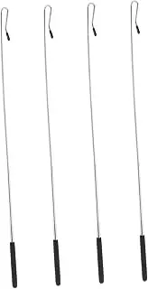 SUPVOX 4Pcs Puppet Arm Control Rods Ergonomic Metal Puppet Hand Sticks for Ventriloquists and Half Body Puppets Enhance Performance and Comfort