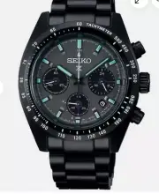 Seiko SSC917 Prospex Black Night Speedtimer Solar Watch 100m Box Tags Papers