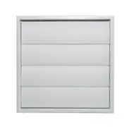 Builders Edge 125mm White Gravity Vent